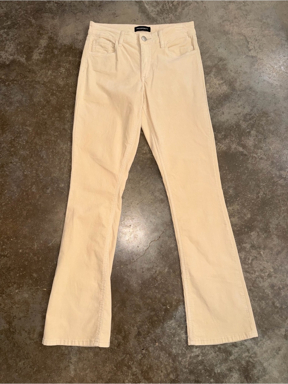 Prosperity Cream Corduroy Bootcut Flare Pants 26 Fall Family Photos Game Day Fit